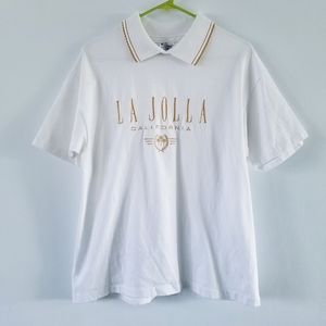 Vintage Hanes La Jolla CA embroidered t- shirt L